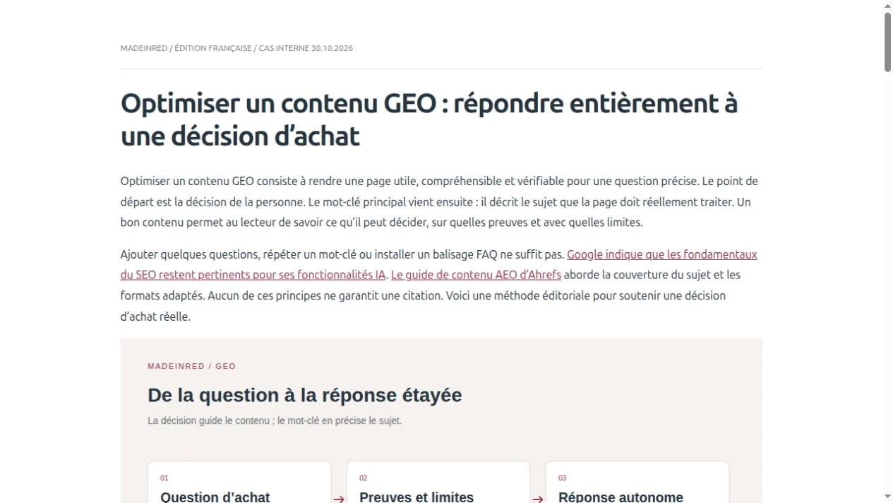 Extrait réel de l’article MadeInRed